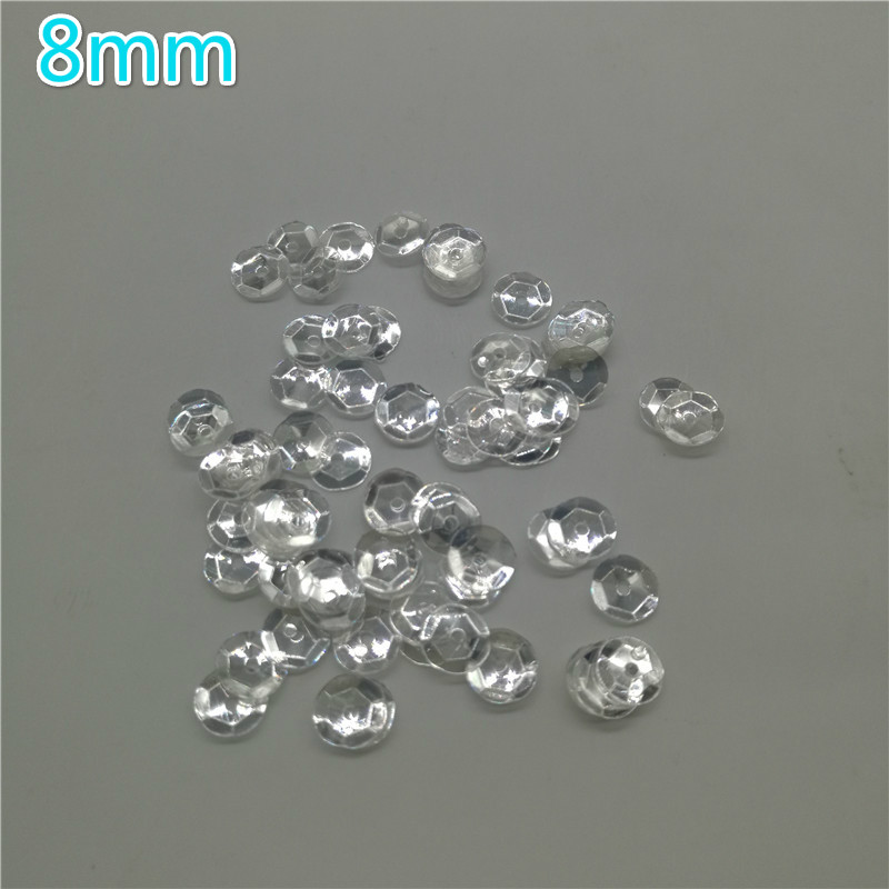 30g 3mm 4mm 5mm 6mm 8mm Ronde Beker Kristal Transparante Losse Pailletten Naaien Bruiloft craft Vrouwen Kids DIY Garment Nail Accessoires