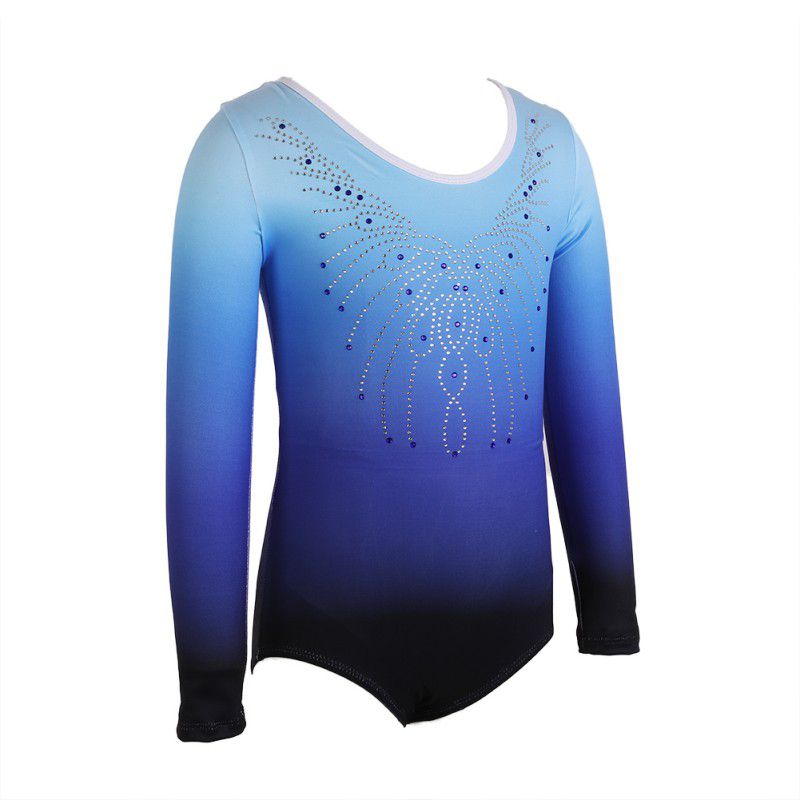 Meisjes Maillots Ballet Jurk Ballerina Ballet Maillots Gymnastiek Lange Mouwen Kleurverloop Kostuums Dans Slijtage Kostuums