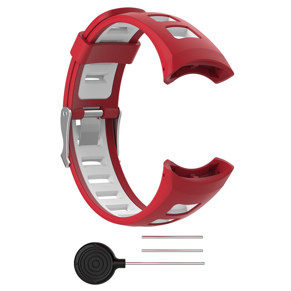 Bracelet de montre universel en Silicone pour SUUNTO Quest M1 M2 M4 M5 série M, bracelet de montre intelligente, accessoires, directe: Red