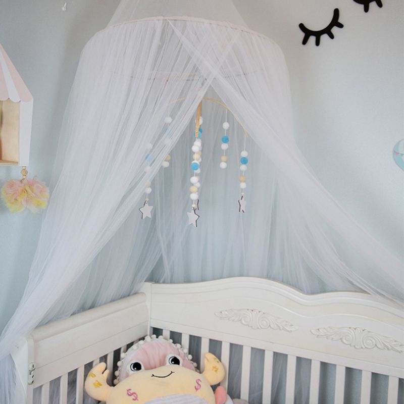 Baby Crib Nordic Stijl Mobiele Rammelaars Speelgoed Wol Ballen Wind Chime Pasgeboren Baby Cot Opknoping Bed Bel Baby Kamer Decoratie