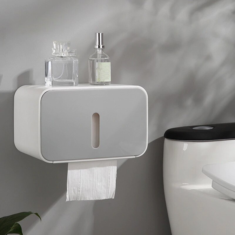 Waterdichte Toiletrolhouder Voor Toiletpapier Handdoekhouder Badkamer Opbergdoos Toiletrolhouder Badkamer Accessoires: XHM0016