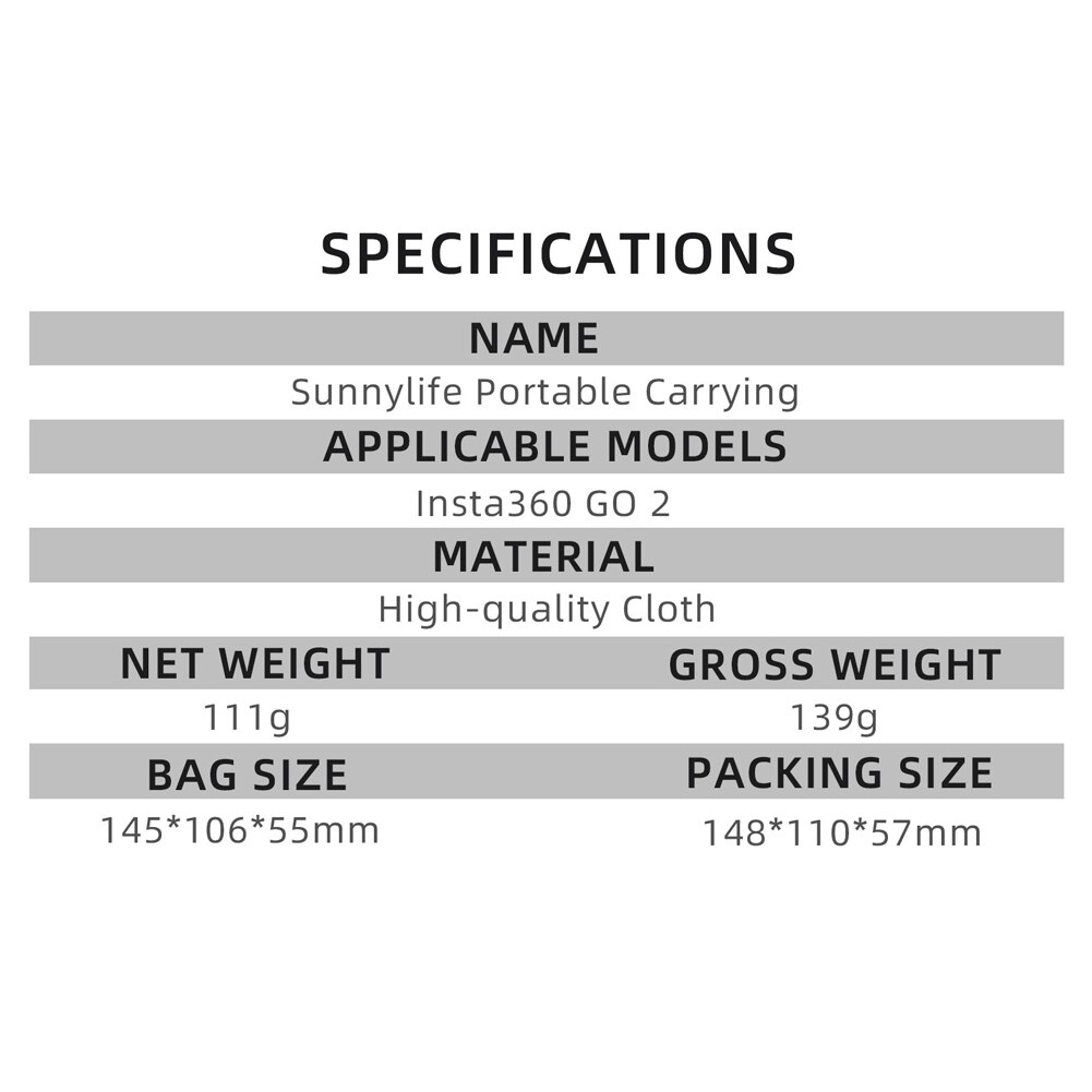 Gimbal Actie Camera Opslag Beschermende Tas Voor Insta360 Gaan 2 Draagbare Reizen Draagtas Protector Camera Accessoires
