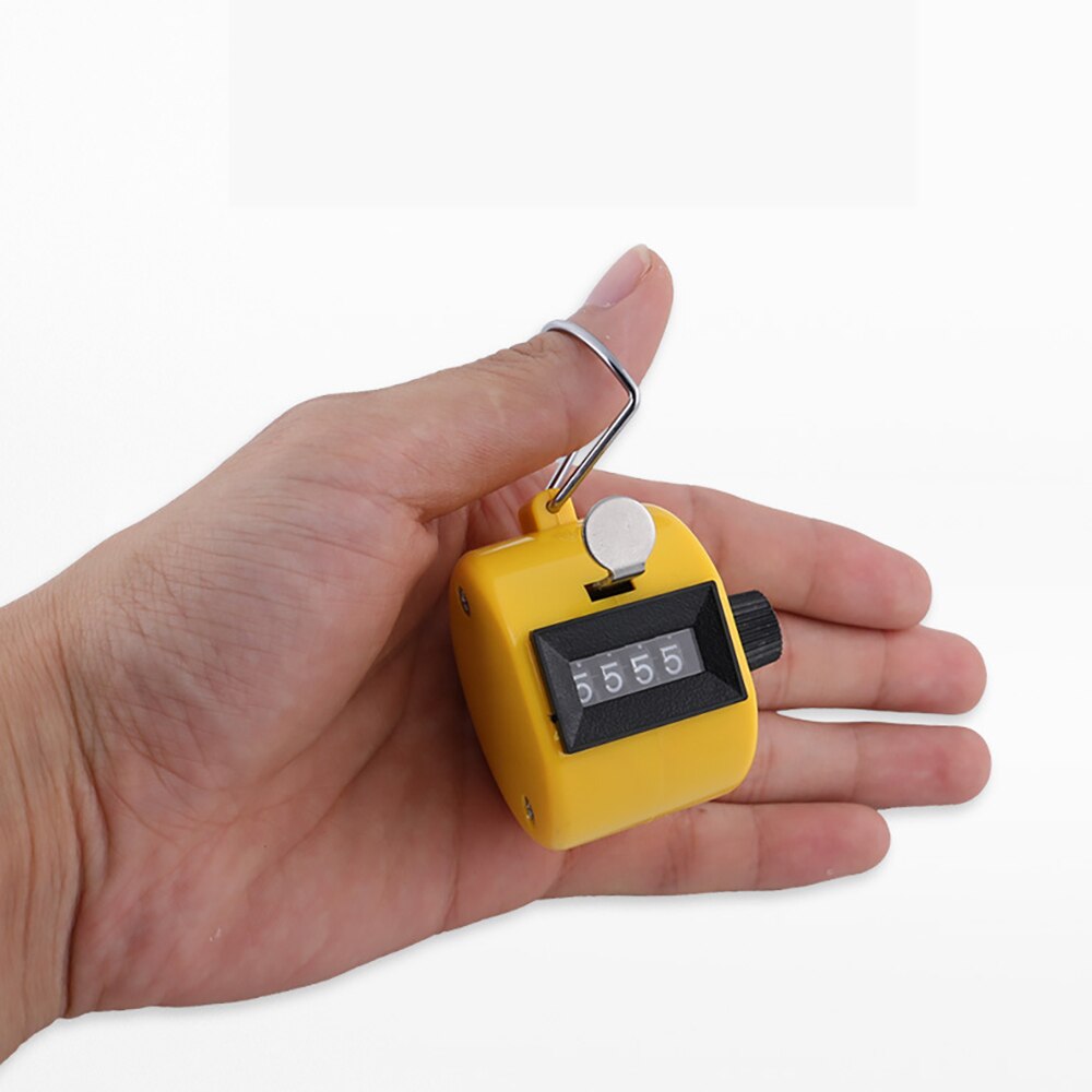 1pcs Mini Handheld Digital Counting Portable 4-digit Counters Plastic Mechanical Manual Training Counter . 9999