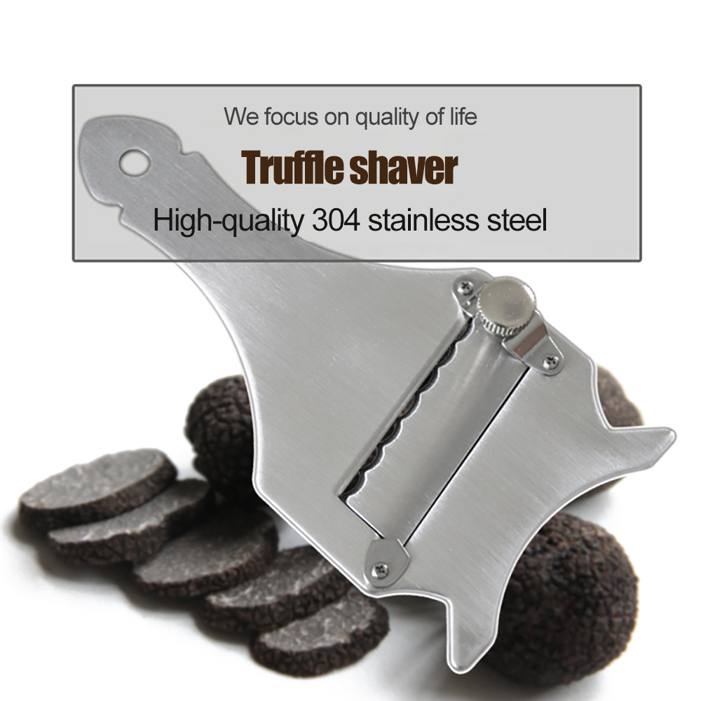 Rustfrit stål trøffel osteskærer justerbar klinge chokolade barbermaskine til hjemmekøkkenværktøj holdbart barberblad dessertværktøj