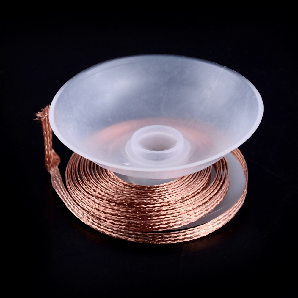 Cable de cobre trenzado para desoldar, 1 unidad, 1,5 m x 3,5mm, BGA, removedor de soldadura, mecha para absorber