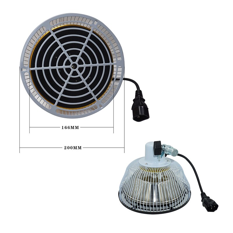 Tdp Vervanging Hoofd 7.8 "220V 110V Tdp Fysiotherapie Minerale Therapie Tdp Ver Infrarood Warmte Lampen 200Mm diameter: B / 100V-110V