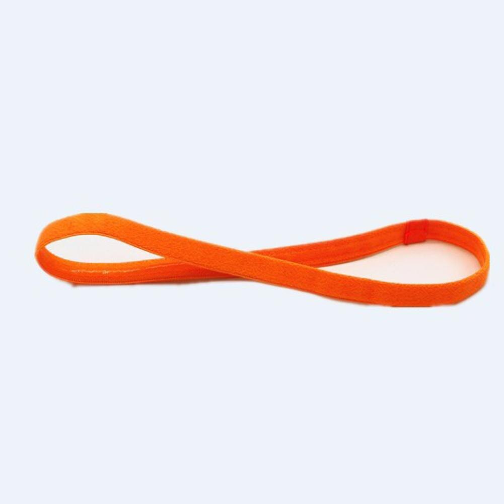 Bandas para el pelo de Yoga para hombre y mujer, bandana deportiva antideslizante para gimnasio, correr, Goma elástica para el pelo, banda para el sudor para Fitness, 1 unidad: Naranja