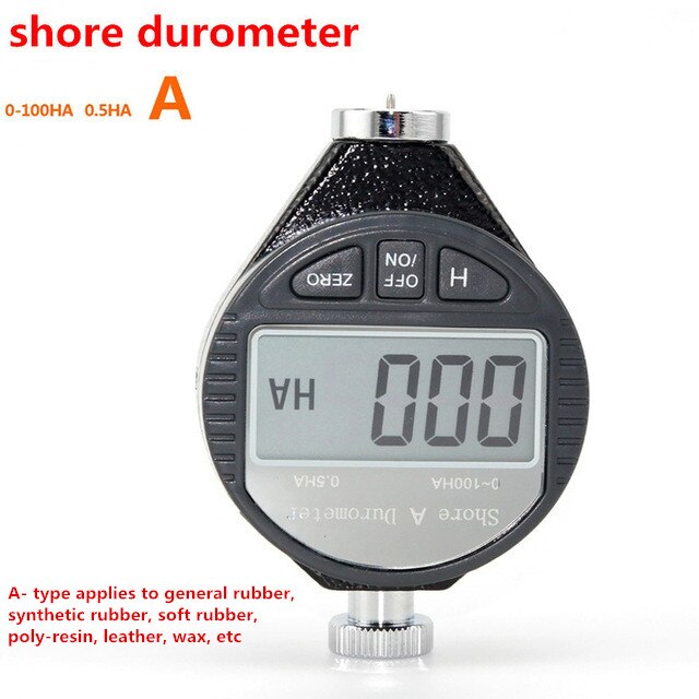 Digital 100HD 100HA 100HC Durometer Shore Rubber hardness tester LCD Display Tire Durometer Analog Hardness Meter: digital shore A