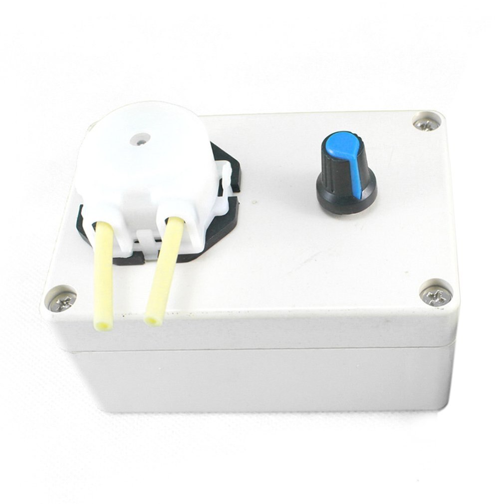 DC 12V Dosing Pump Adjustable Flow Rate DC Motor Laboratory Mini Acid Dosing Peristaltic Pump for Aquarium Lab