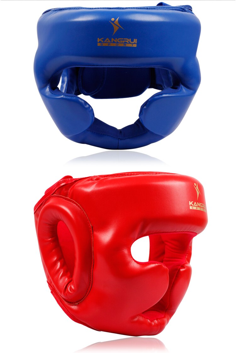 Boksehjelm lukket type boksing hodebeskyttelse sparring mma muay thai sparke stag hodebeskyttelse