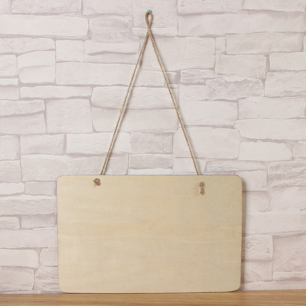 Wooden Small Blackboard Single Sided Message Board Home Hanging Chalkboards Stationery 20*30Cm