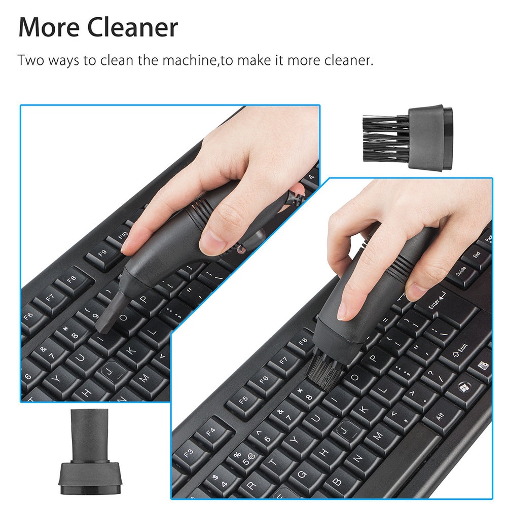 Mini computer stofzuiger usb toetsenbordreiniger pc laptop borstel stofreinigingsset #t2