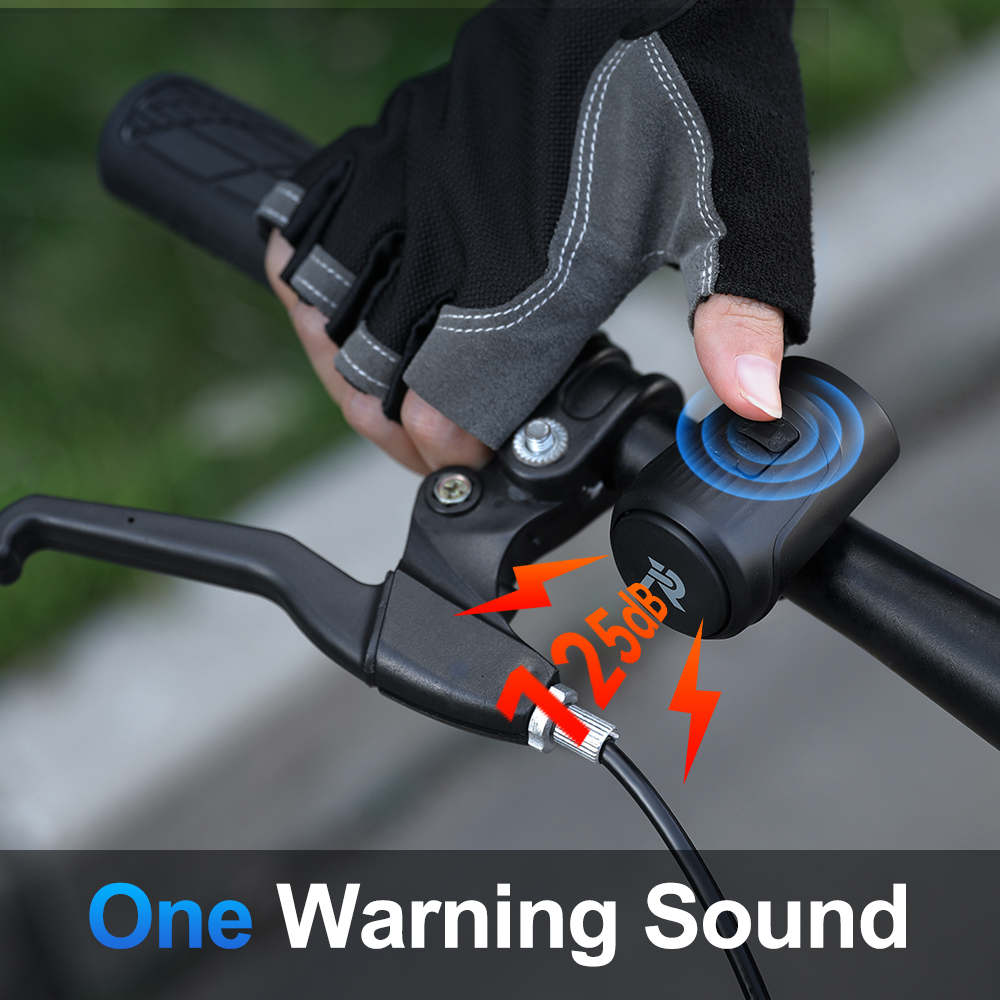 Elektrische fietshoorn Fietsbel 125DB Luide fietshoorn USB oplaadbare fietsbel voor volwassenen en kinderen Waterdicht