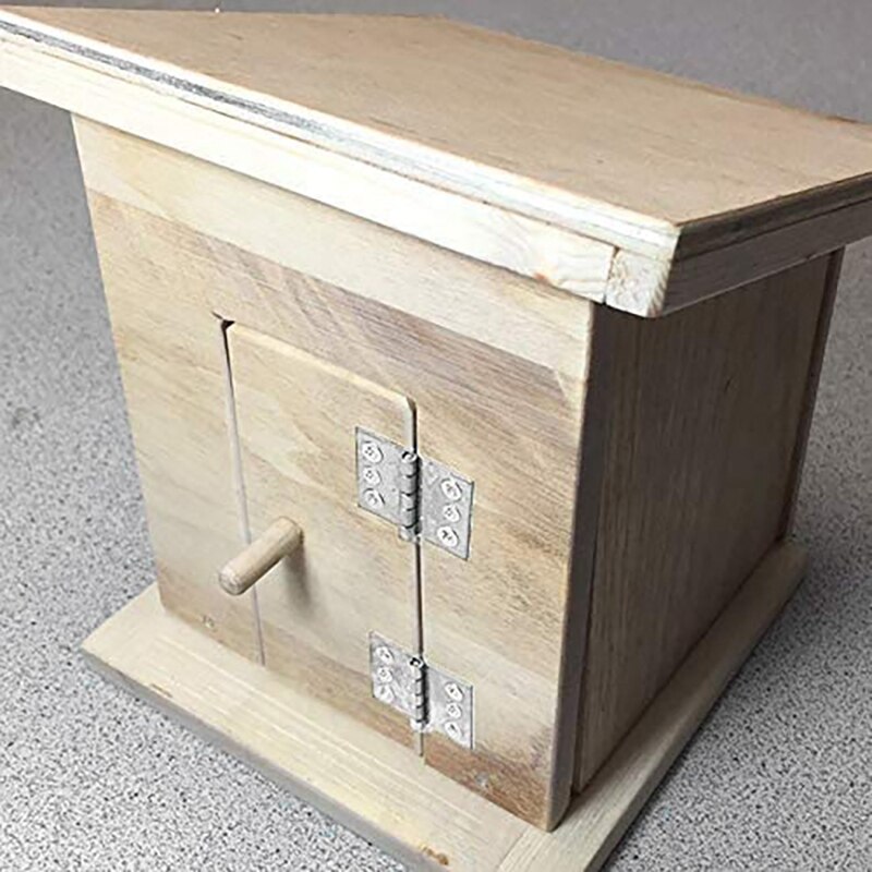 6-Hole Door Hinge 48Mm X 33Mm Long Folding Hinge Silver Metal Door Hinge 10 Pcs