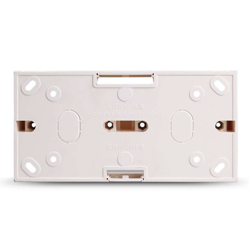 5pcs Wall Surface Mounted Bottom Box Double 86 Type Socket Switch Bottom Junction Base PVC Wall Mount Switch Box
