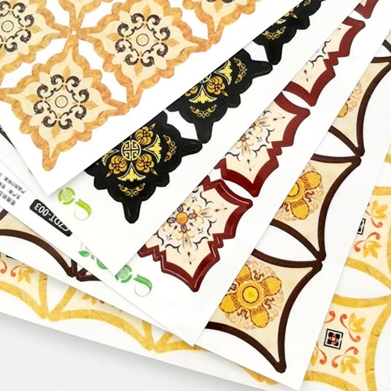 25Pcs Self Adhesive Floor Tile Stickers Waterproof Beauty Seam Sticker Peel Stick Wall Gap Decals Bedroom Bathroom Kitchen Decor