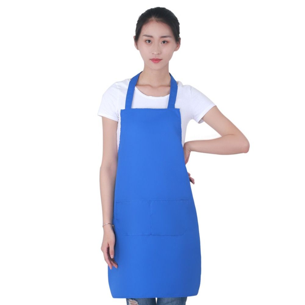 Bunte Kochschürzen für Zuhause, unisex, Kochschürzen, Restaurant, Kochen, Backen, Kleid, ölbeständige Taschen, Schürze, Küchenzubehör: Gelb