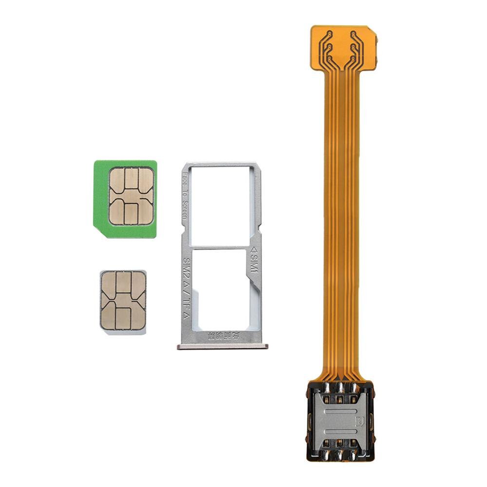 Hybrid Double Dual SIM Card SD Adapter 3.8 / 10cm For Android Extender 2 Nano Micro SIM Adapter For Android Phone
