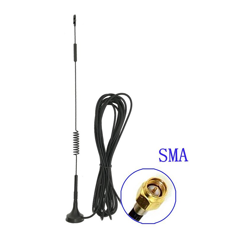 1PC 700-2700 MHz 12dBi 2G 3G 4G LTE Magnetic Antenna TS9 SMA Male GSM External Router Antenna 3m Unmanned vending machine: Blue