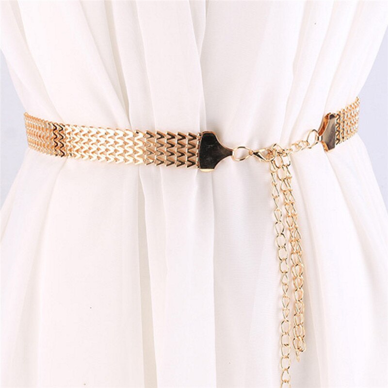 Women's Lady Metal Chain Dress Waist Chain Belt Top Party Waist Belts