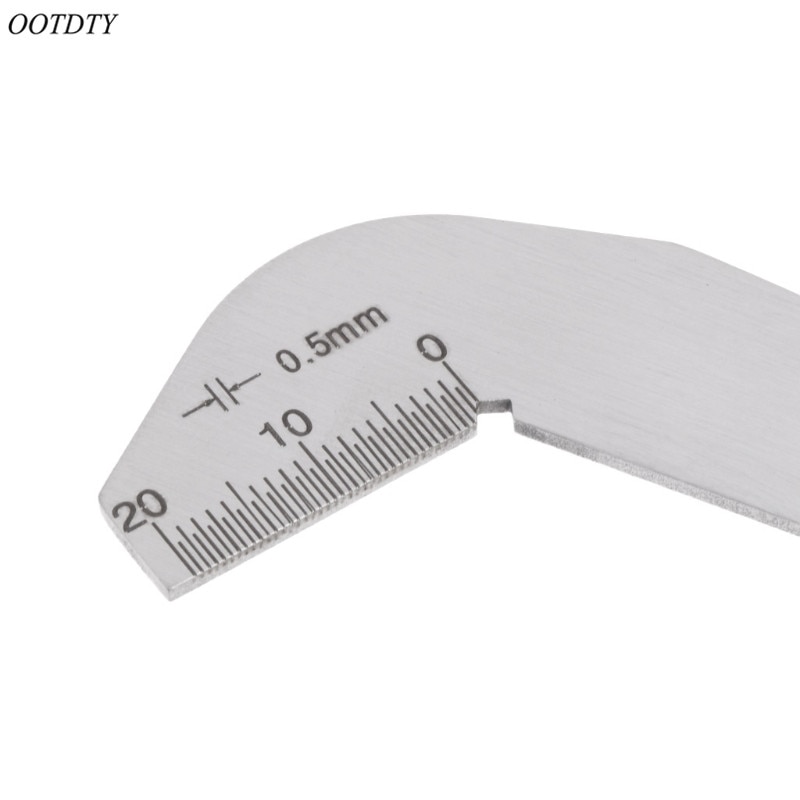 OOTDTY Bit Pattern Drill Template Gauge Welding Inspect Tool Weld Drill Bit Measurement