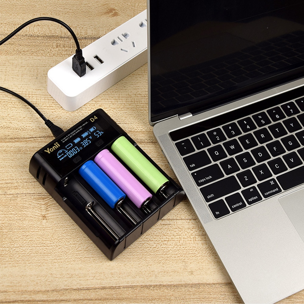 Yonii battery charger for 18650 14500 3.7v lithium rechargeable battery LCD charger for lithium battery for ni-mh ni-cd 1.2v ba