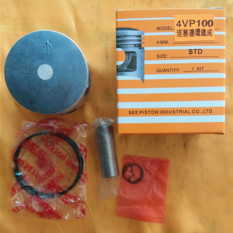 Til yamaha bws 100 4vp akse bws 100 motorcykel motor std ~  +100 boring størrelse 52mm ~ 53mm pin 14mm dele stempelring kit