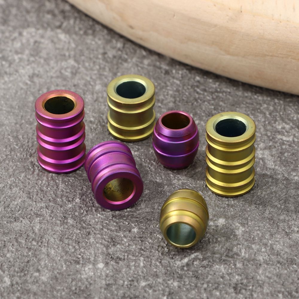 Titanium Alloy TC4 Knife Beads Knife Lanyard Camping Knife Gadgets Pendant Paracord Rope Accessory Knife EDC Outdoor Multi Tool