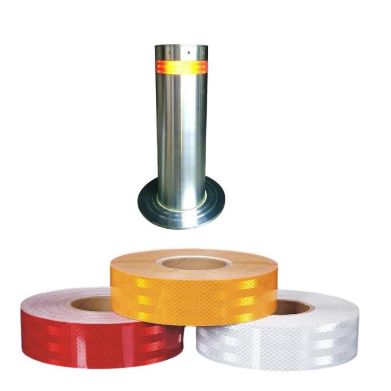 5CM*45M High Light Road Traffic Truck Van Construction Site Floor Self-adhesive Night Fluorescent Reflective Warning Tape