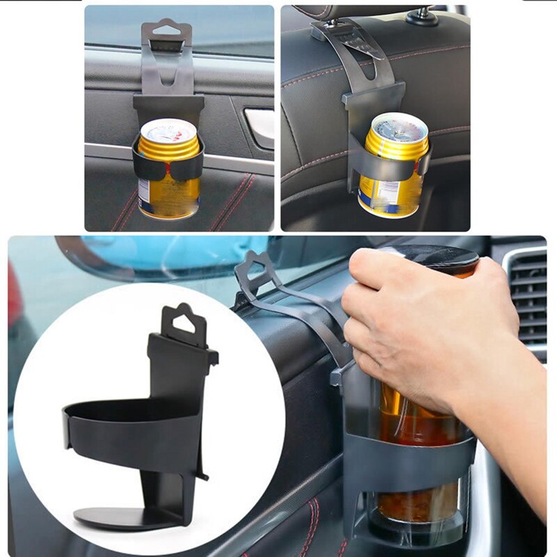 Black Universal Vehicle Car Truck Door Mount Drink Bottle Cup Holder Stand Car Interior Accessories
