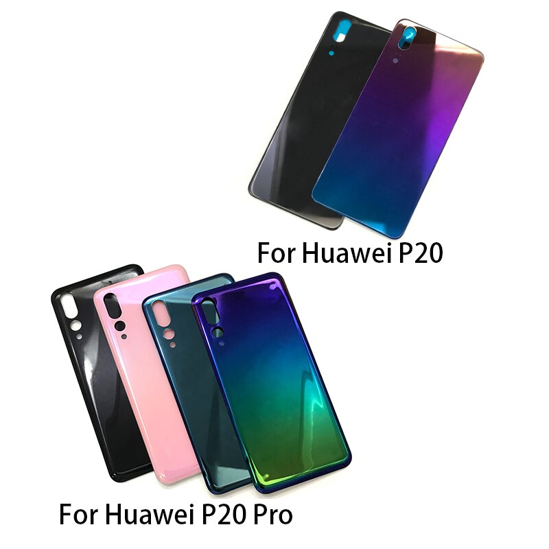 Terug Battery Cover Glas Voor Huawei P20 Pro Met Sticker