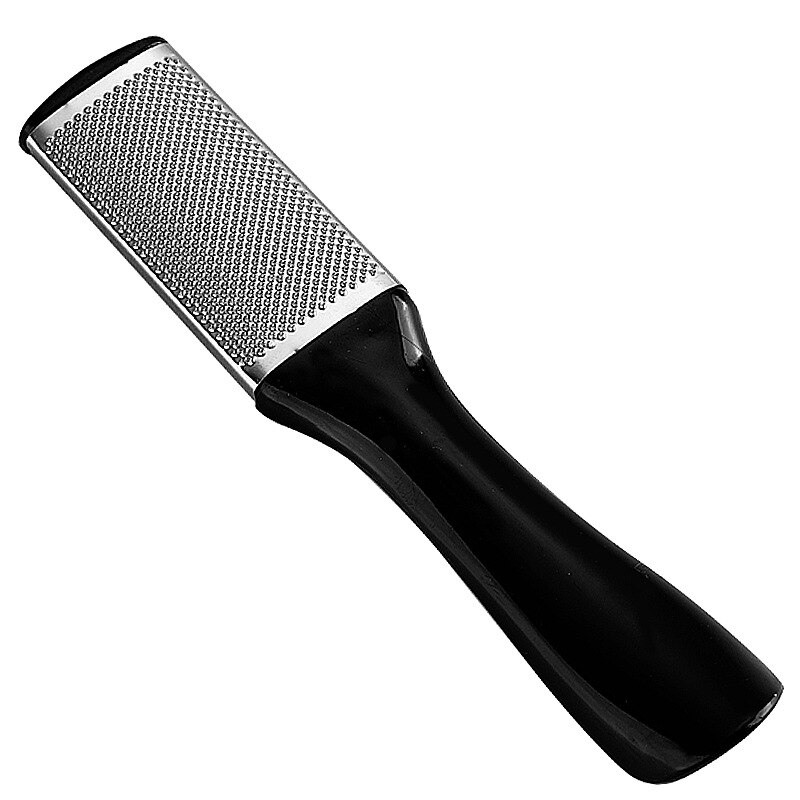 Rasqueta de pie de acero inoxidable, Lima para pies, removedor de callos, producto para eliminar la piel muerta, herramienta para el cuidado de los pies: Negro