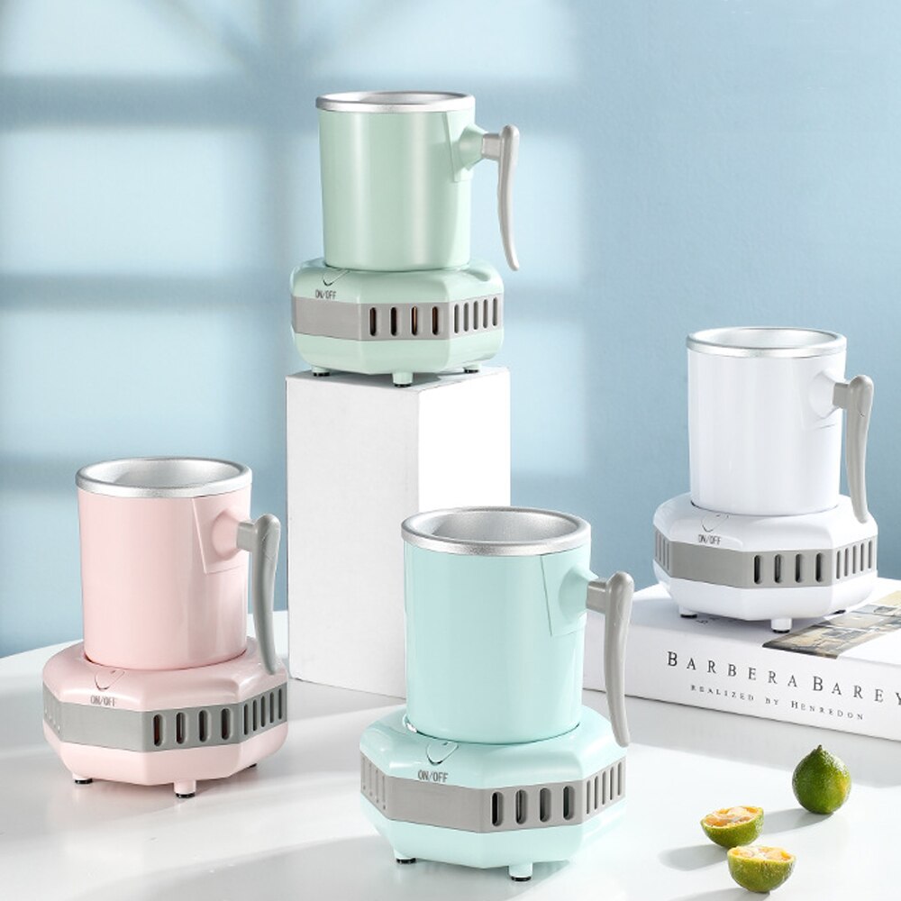 Drikkevarekøler kop kontor hjem hurtig køler elektrisk kølekrus mini desktop køleskab til cola vin bærbart køleskab