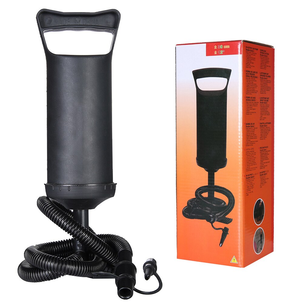 Hand Air Pump Mattresses Portable Swimming Pool Air Pump For Inflatables Air Bed Sports Balls Dual-Action Black Portable