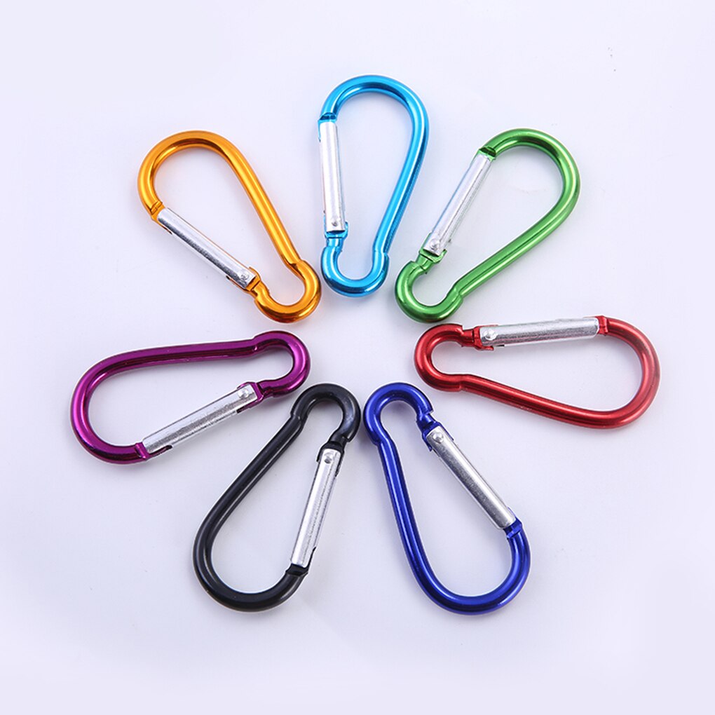 5 stücke Klettern Geschmack Karabiner D-Ring Clip Camping Wandern Haken draussen Sport Multi Farben Aluminium Sicherheit Schnalle Keychain