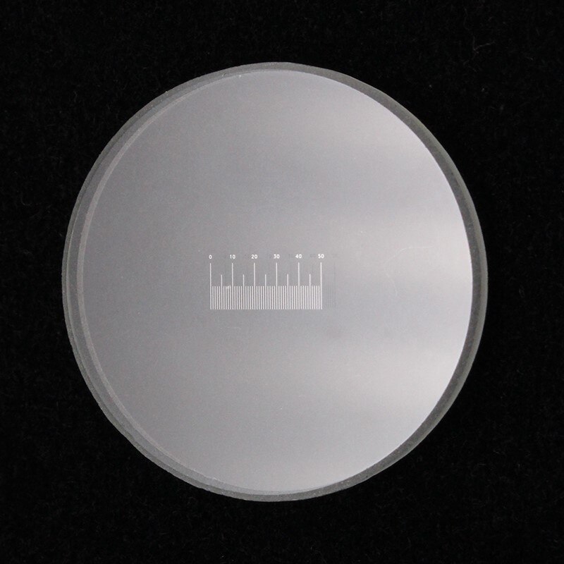 Oculair Micrometer Voor Biologische Microscoop Oculaire Streepplaat Meten Glas Weegschalen Heerser Div 0.1Mm Diameter 19Mm CAT903 C3
