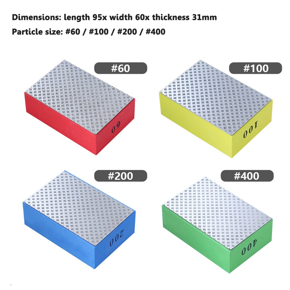 Diamond Hand Polishing Pads Tile Glass Grinding Block Pad Stone for Stone Polishing Tile Trimming Marble Abrasive Sanding Disc