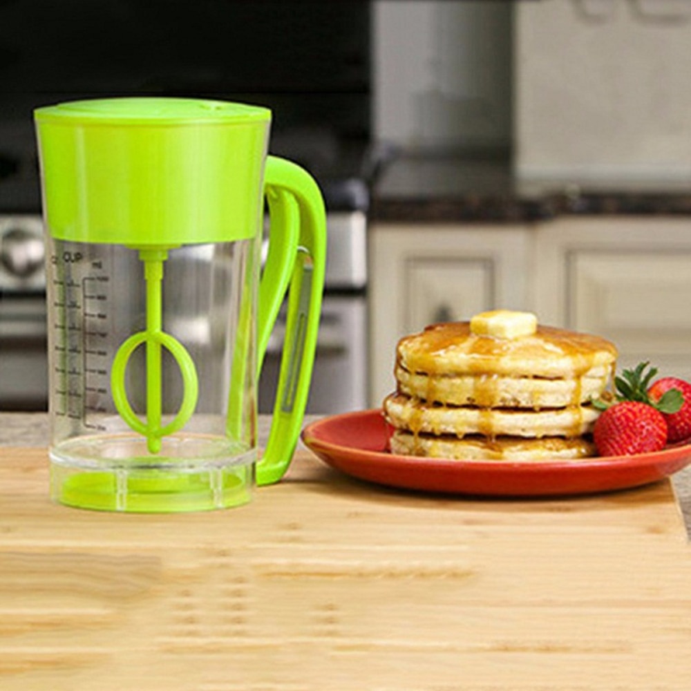 Dispensador automático de masa para hacer tortitas, utensilios de cocina para hornear magdalenas, utensilios esenciales para el desayuno