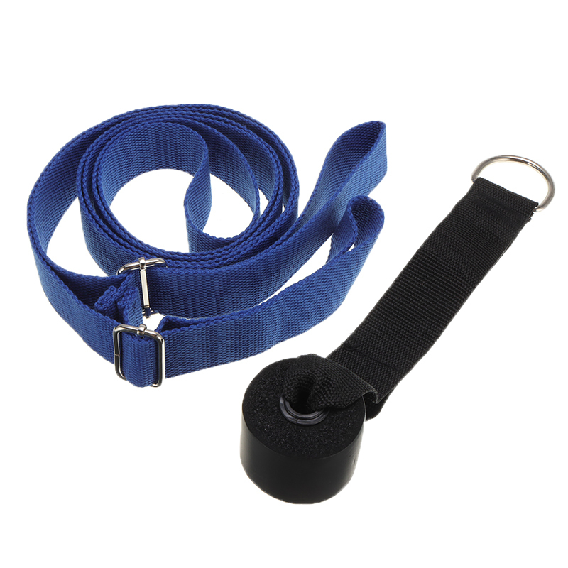 Door Flexibility Stretching Leg Stretcher Adjustable Yoga Stretch Strap Arm Legs Waist Exercise Training Rope Resistance Band: Blue