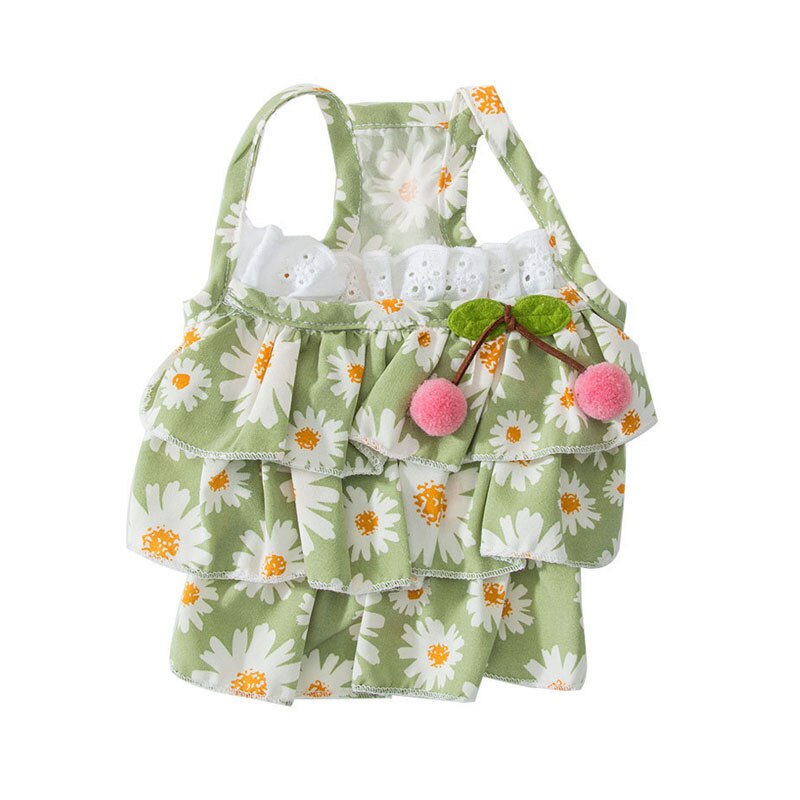 1pcs Summer Dog Dress Small Floral Daisy Princess Dress Dog Wedding Party Dresses Clothes Pet Dress Pet Clothing Puppy Clothes