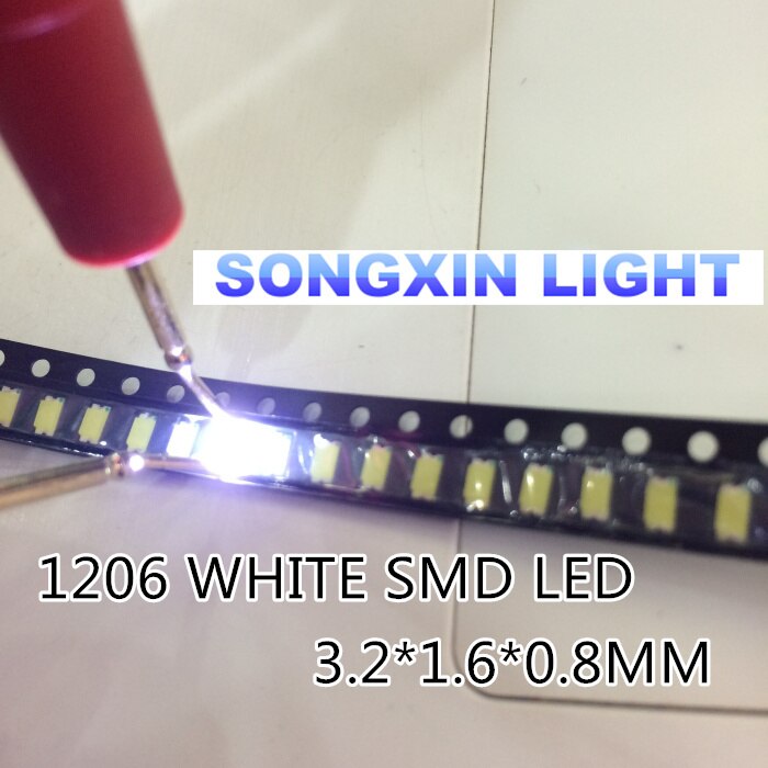 2000PCS SMD 1206 White Led XIASONGXIN LIGHT 1206 s... – Grandado