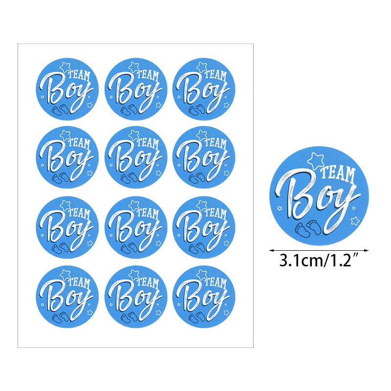 120pcs Team Boy Team Girl Stickers Boy or Girl Vote Sticker for Gender Reveal Party Decoration Baby Shower Packaging Seal Labels: Z07