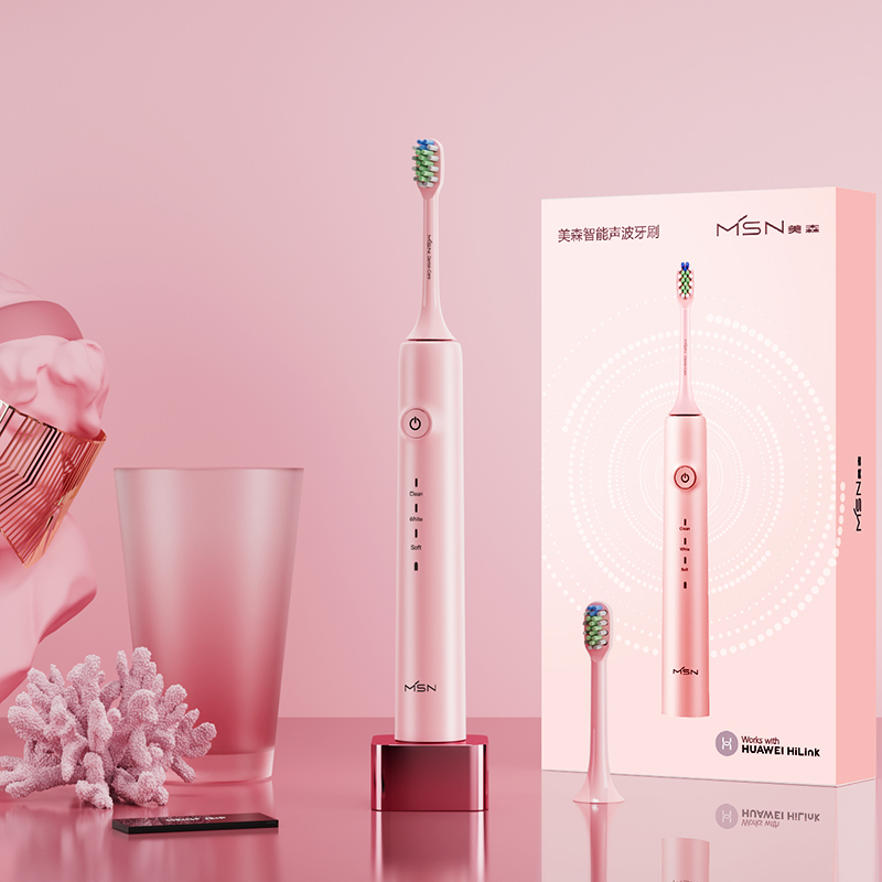 Huawei Hilink elektryczna szczoteczka robić zębów elektryczna szczoteczka robić zębów elektryczna szczoteczka robić zębów szczoteczka robić zębów elektryczna szczoteczka robić zębów: różowy(2 brush heads)