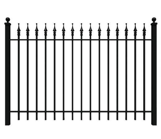 Hench 100% handmade forged custom designs fence for galvanized