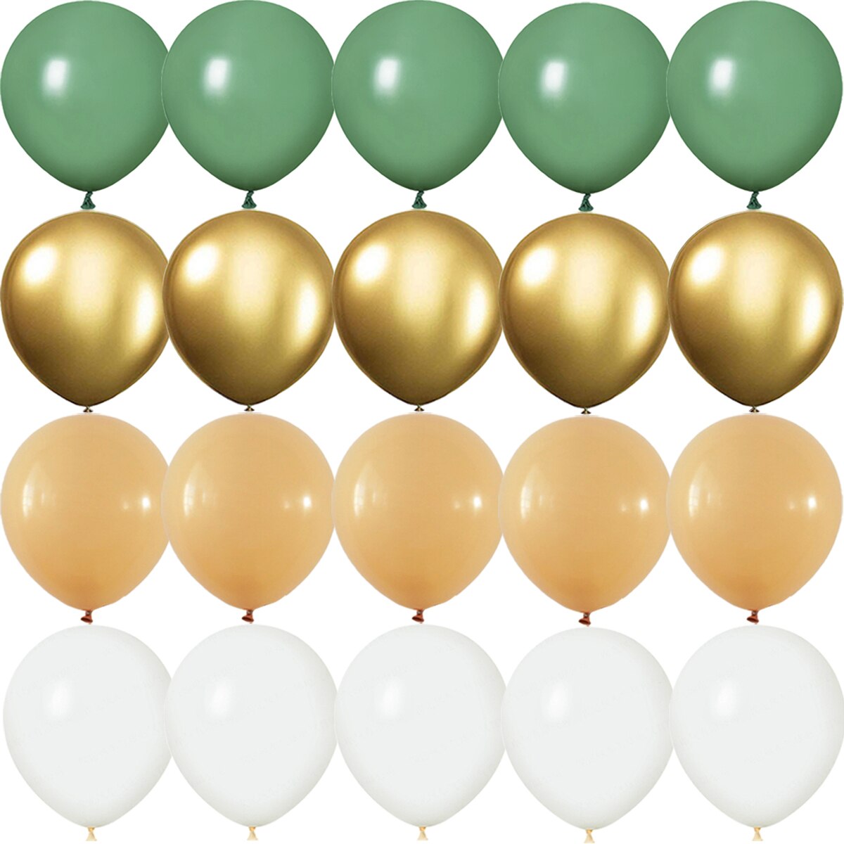 Globos dorados para de cumpleaños, color verde aguacate, confeti metálico para Baby Shower, boda, aniversario, Globos de boda, decoraciones: Gris claro