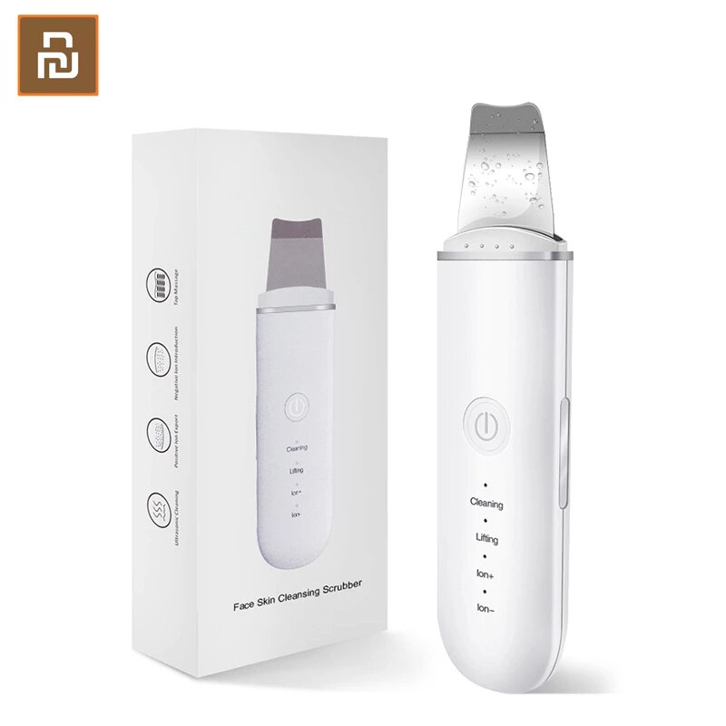 Xiaomi Mijia Ultrasone Huid Scrubber Trillingen Gezicht Spatel Comedondrukker Schop Schoon Cavitatie Peeling Facial Lifting