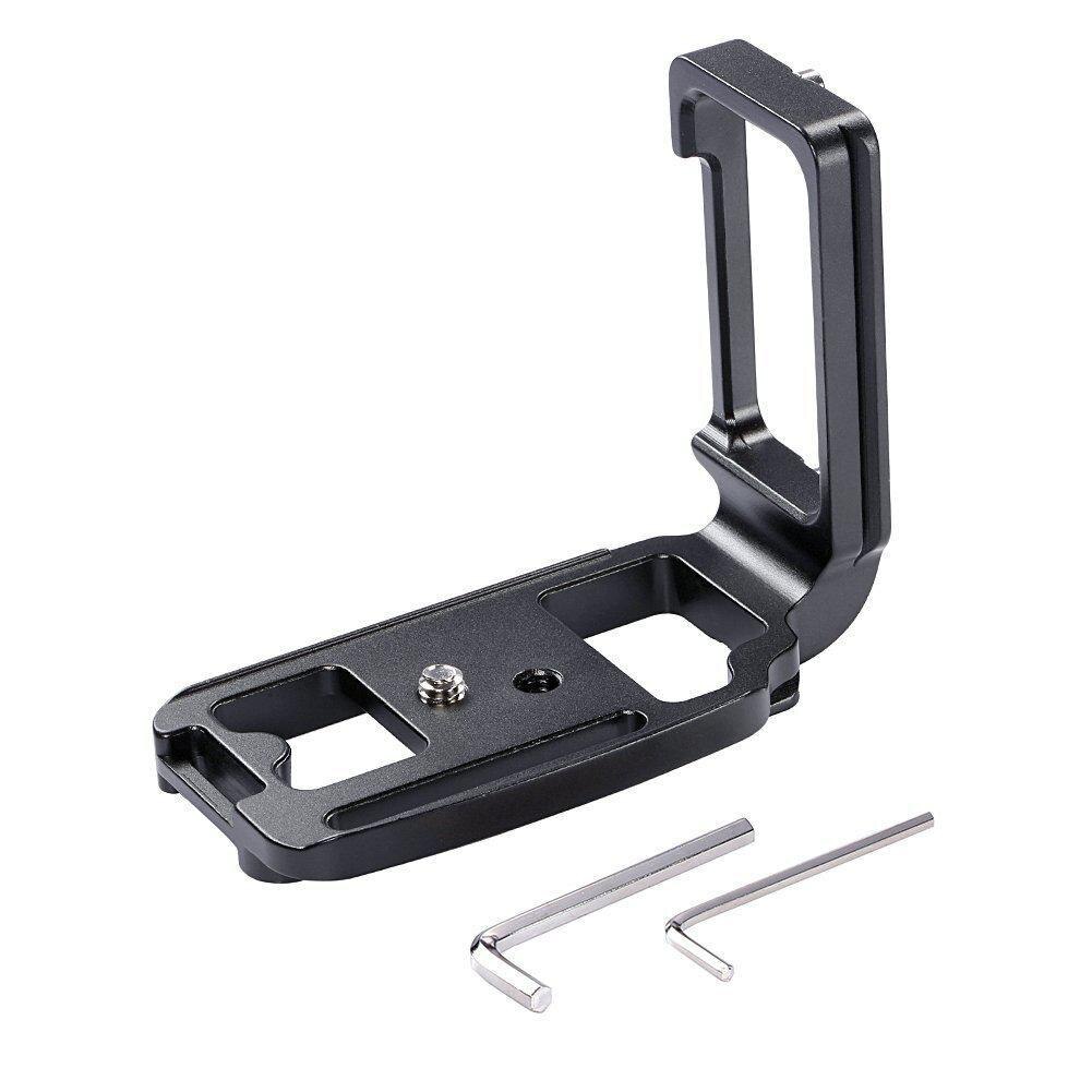Quick Release L Plate Vertical Bracket Grip For Nikon D750 D7500 Arca Swiss RRS Sunwayfoto Tripod Strap 1/4" Screw Hole Reserved