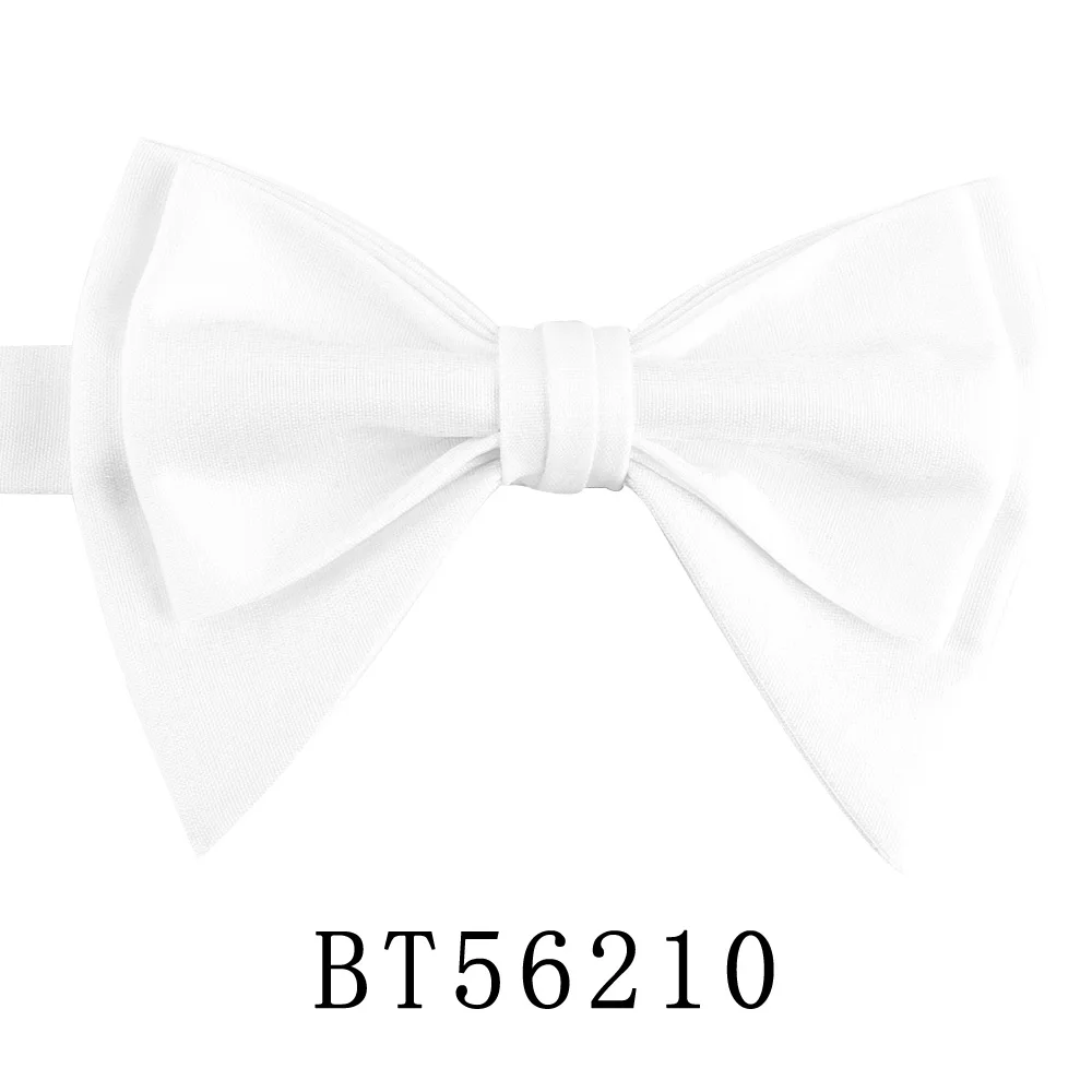 Bow Ties For Men Pre-tied Style Over sized Bow ties Gloss Fabric Solid Color Formal Men Bow tie For Wedding Party: Yellow