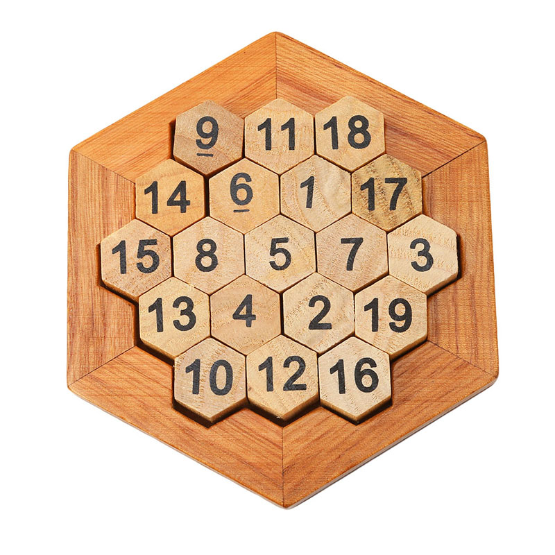 Grappige Geometrische Vorm Nummer Puzzel Kinderen Houten Nummer Board Math Game Early Educatief Houten Speelgoed