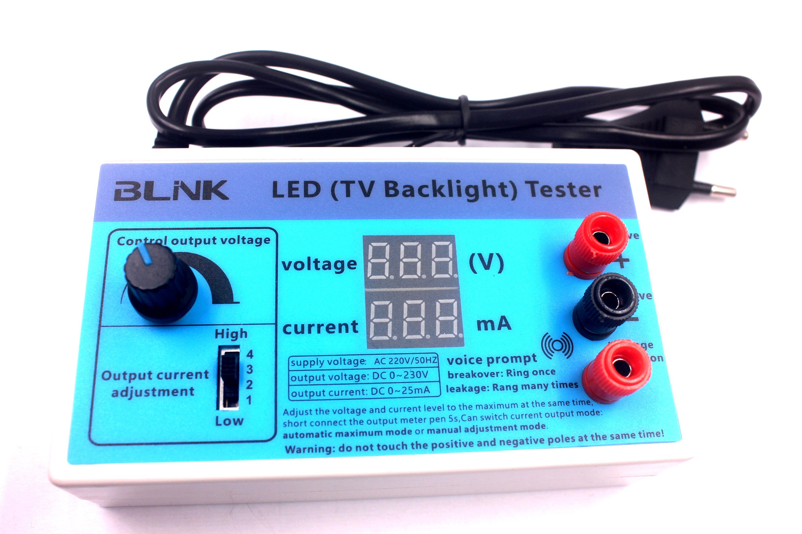 AC 220V EU plug Screen Led Backlighting LED Tester LCD TV LED backlighti Tester Lamp beads Light board LED light Tester